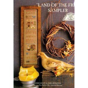 Cross Stitch Land Of The Free Sampler Count Pattern #181 Sandra Sullivan Leaflet